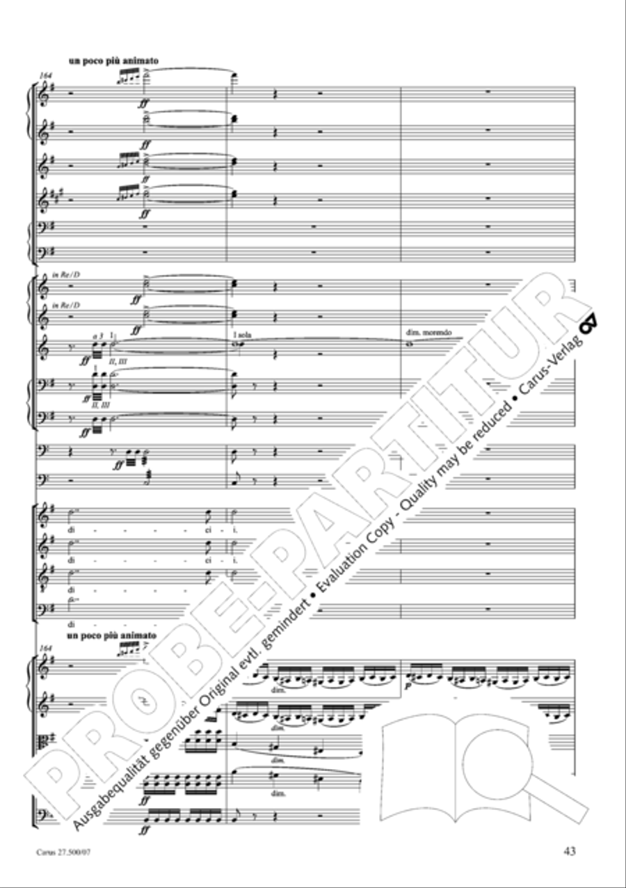 Quattro pezzi sacri Orchestra scores gallery preview page 44