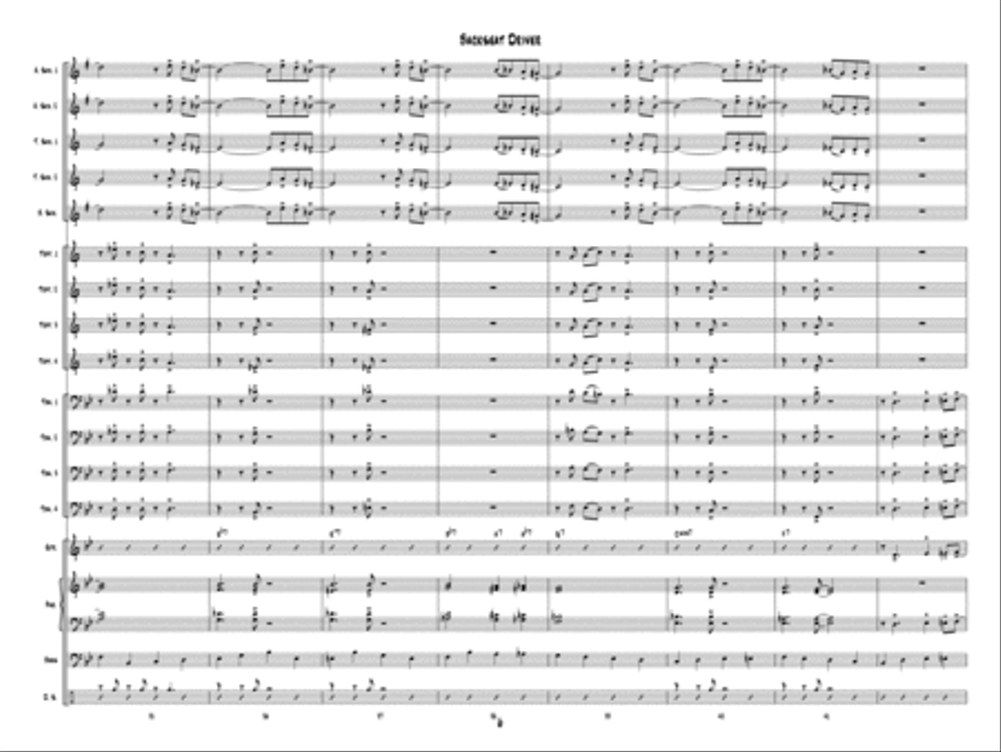 Backseat Driver Jazz Ensemble scores gallery preview page 6