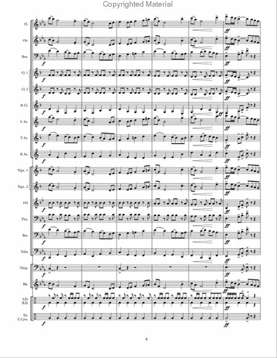Natchez Trace Concert Band scores gallery preview page 5