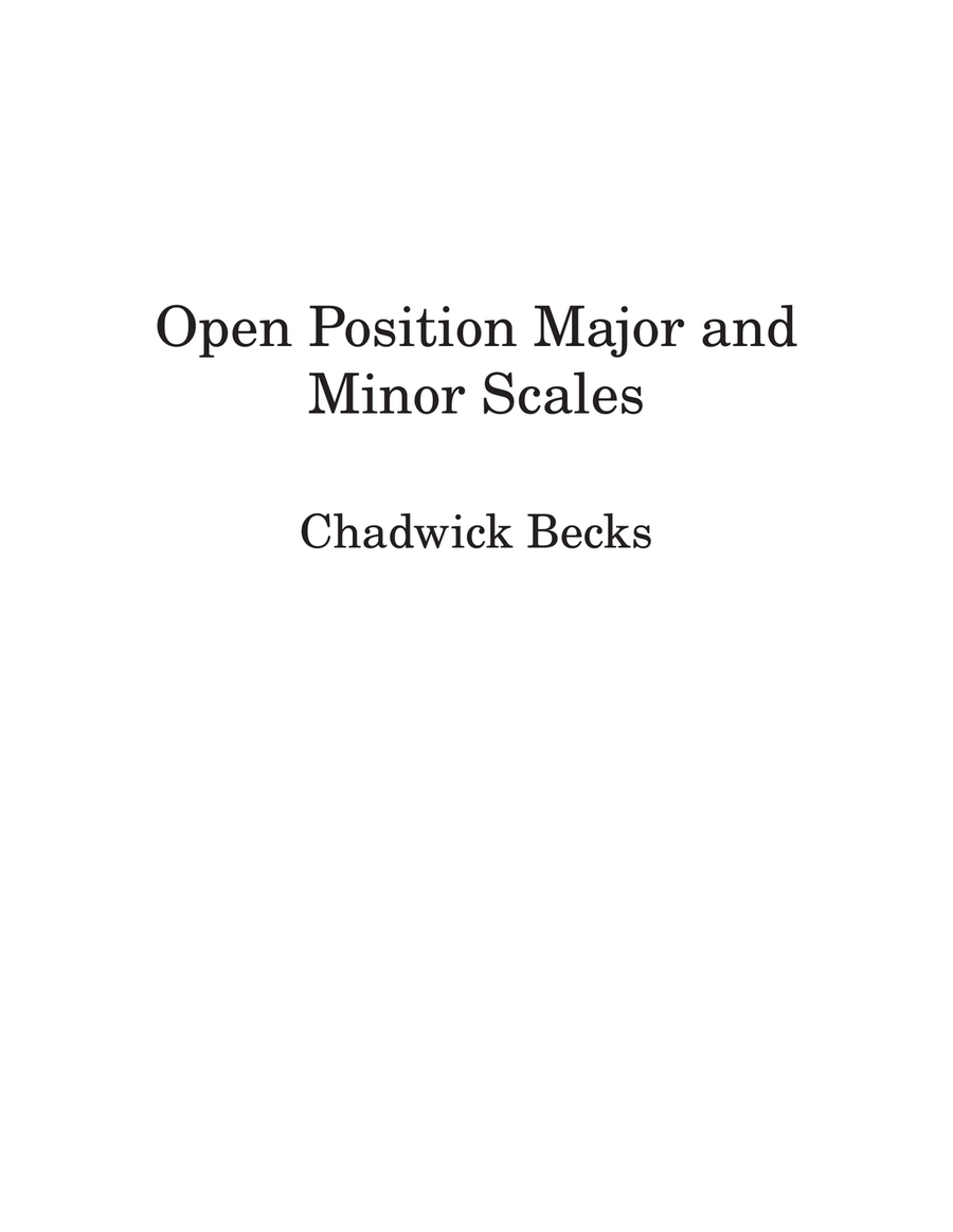 Open Position Major and Minor Scales Acoustic Guitar scores gallery preview page 3
