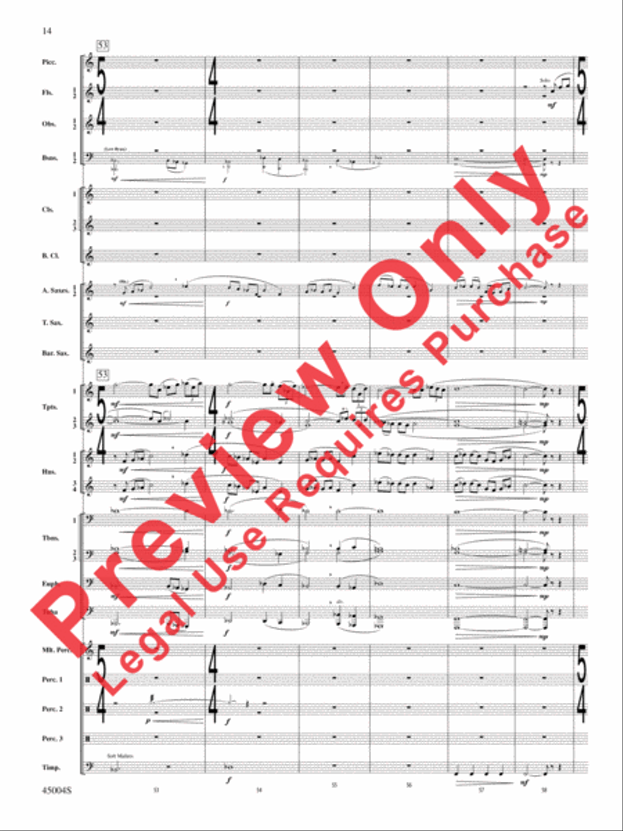 Red Rock Mountain Red Rock Mountain Concert Band scores gallery preview page 49