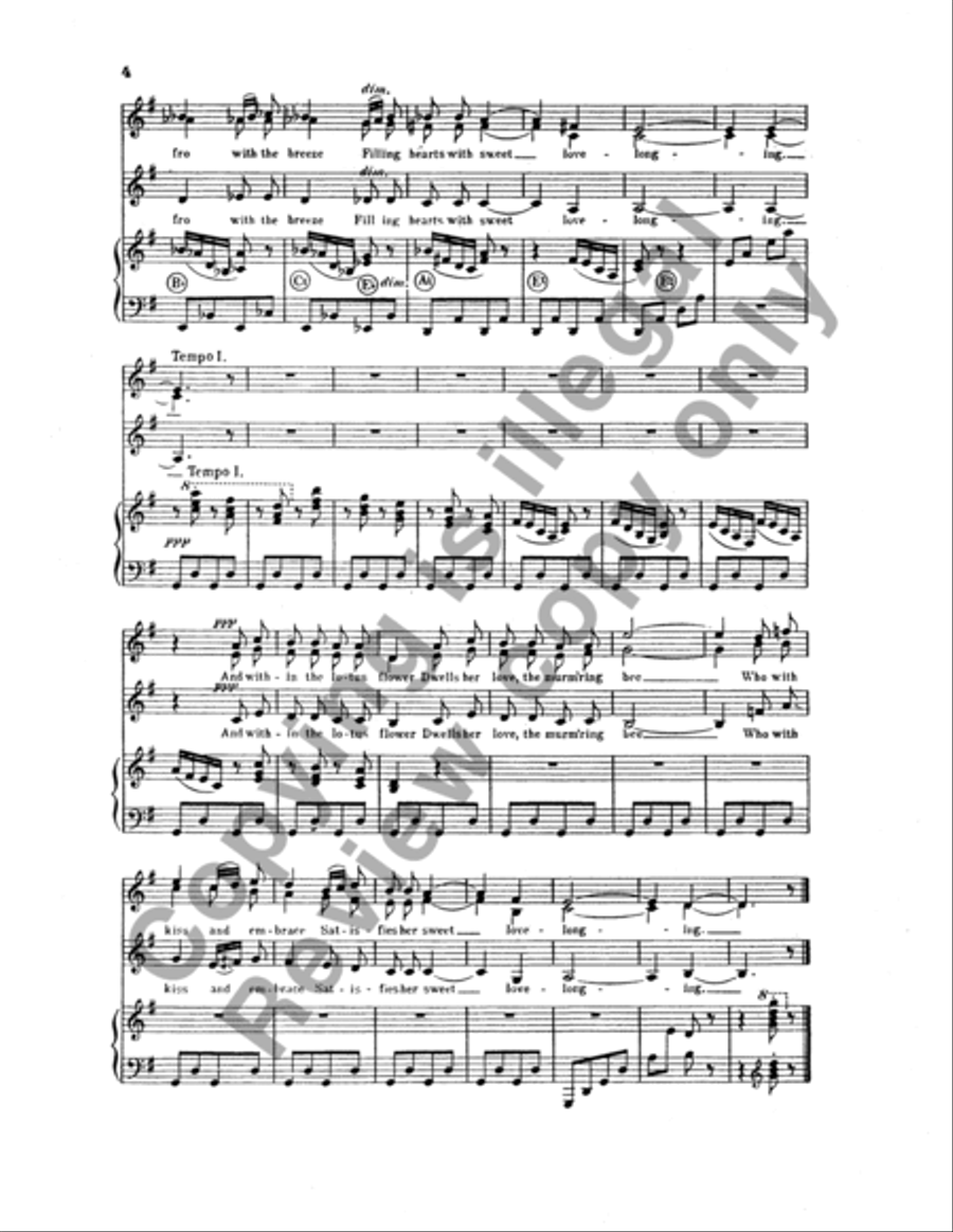 Two Eastern Pictures (I. Spring: II. Summer) SSA scores gallery preview page 13