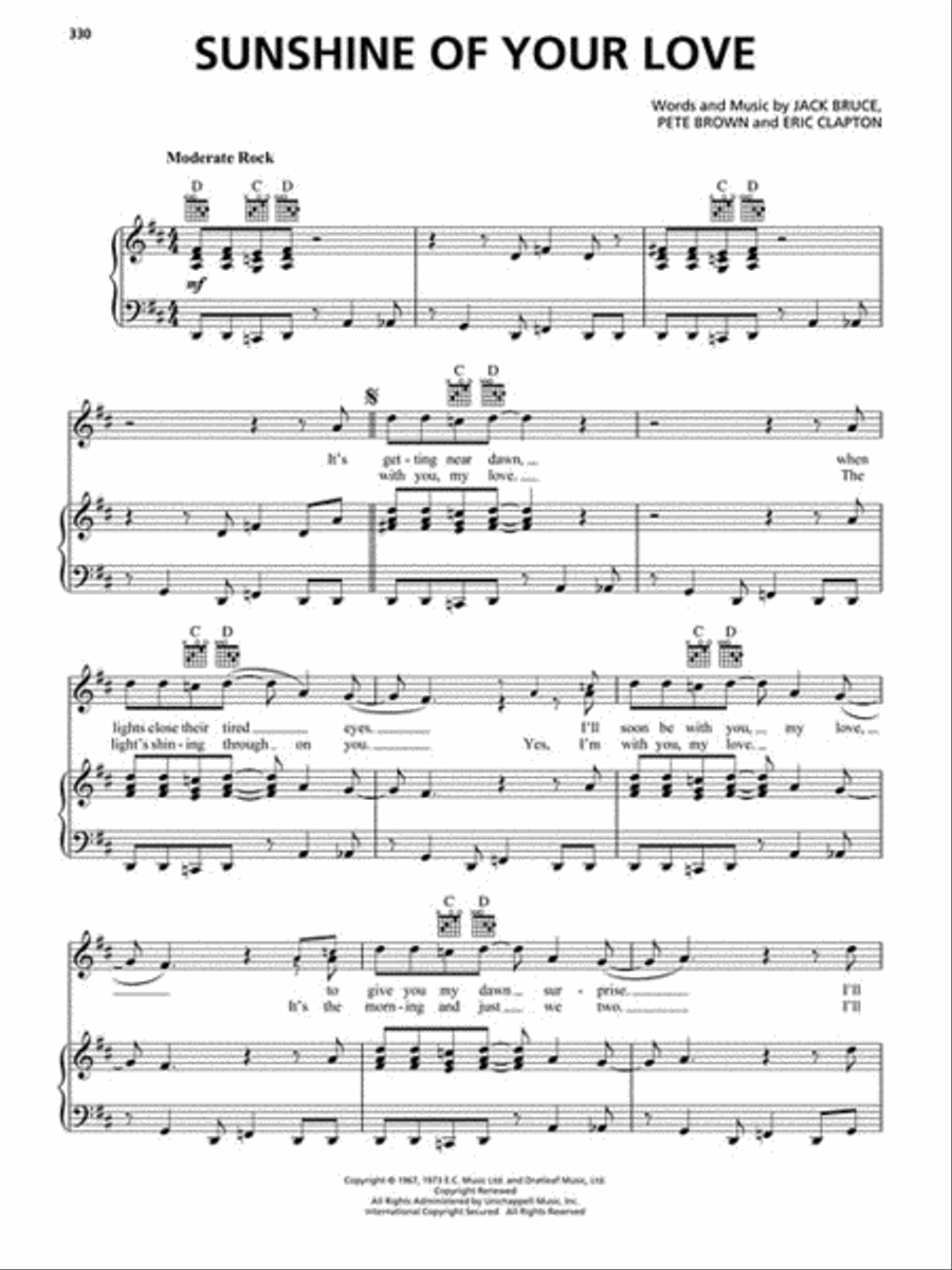 Songs of the 1960s Piano, Vocal, Guitar scores gallery preview page 4
