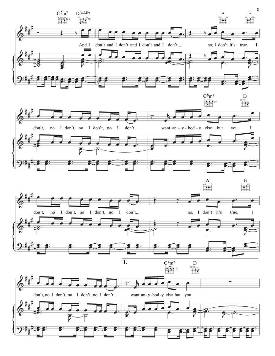 Magic Piano, Vocal, Guitar scores gallery preview page 3