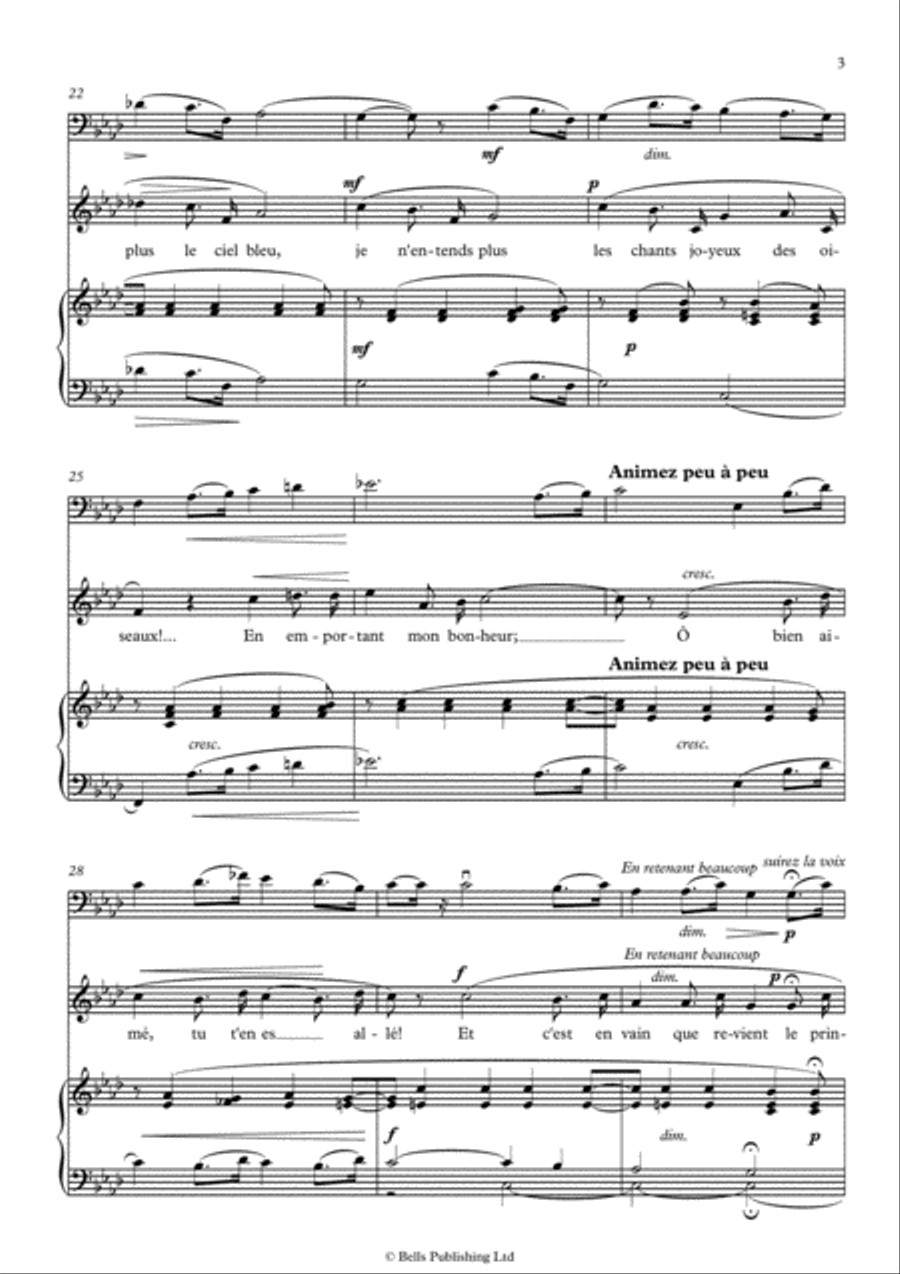 Elegie (F minor) Voice scores gallery preview page 3