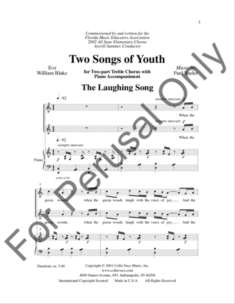 Two Songs Of Youth SA scores gallery preview page 2