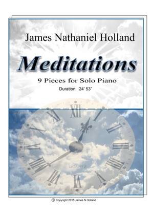 Meditations Piano Solo Cycle of 9 Pieces