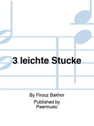 Book cover for 3 leichte Stücke