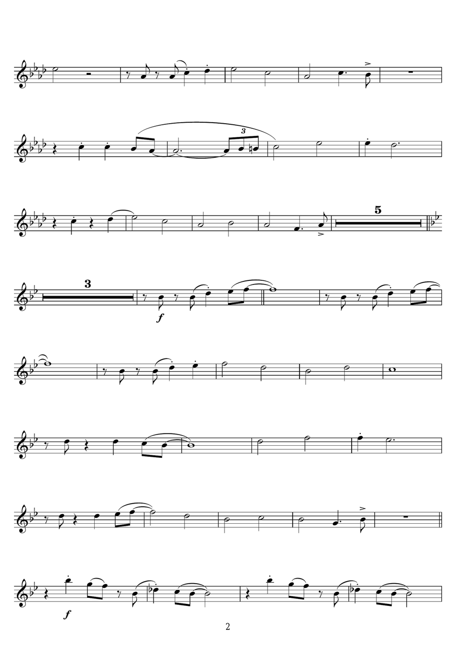 When The Saints Go Marching In Trumpet Solo scores gallery preview page 2