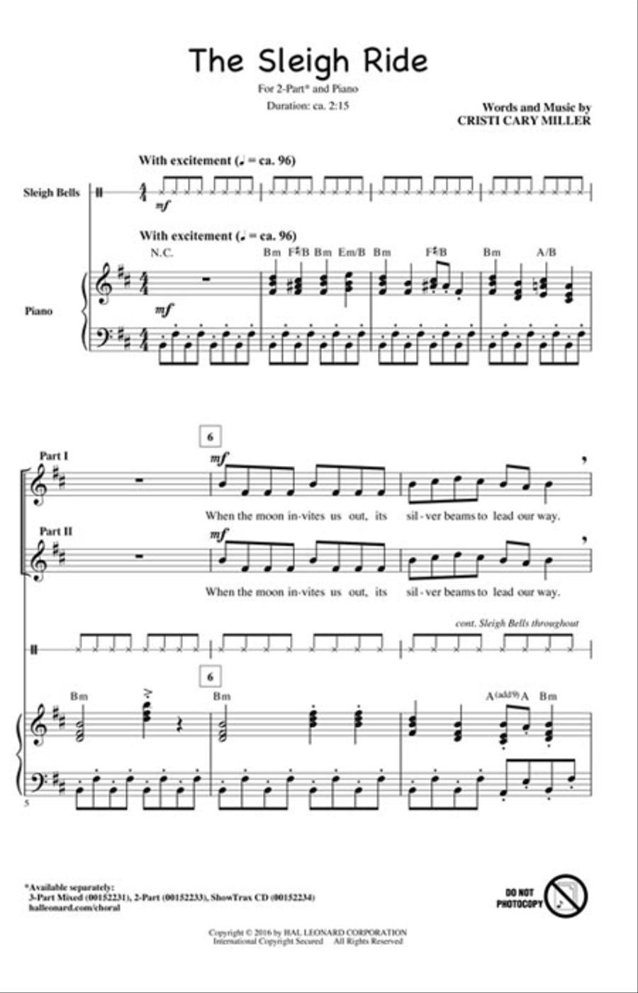 The Sleigh Ride 2-Part scores gallery preview page 2