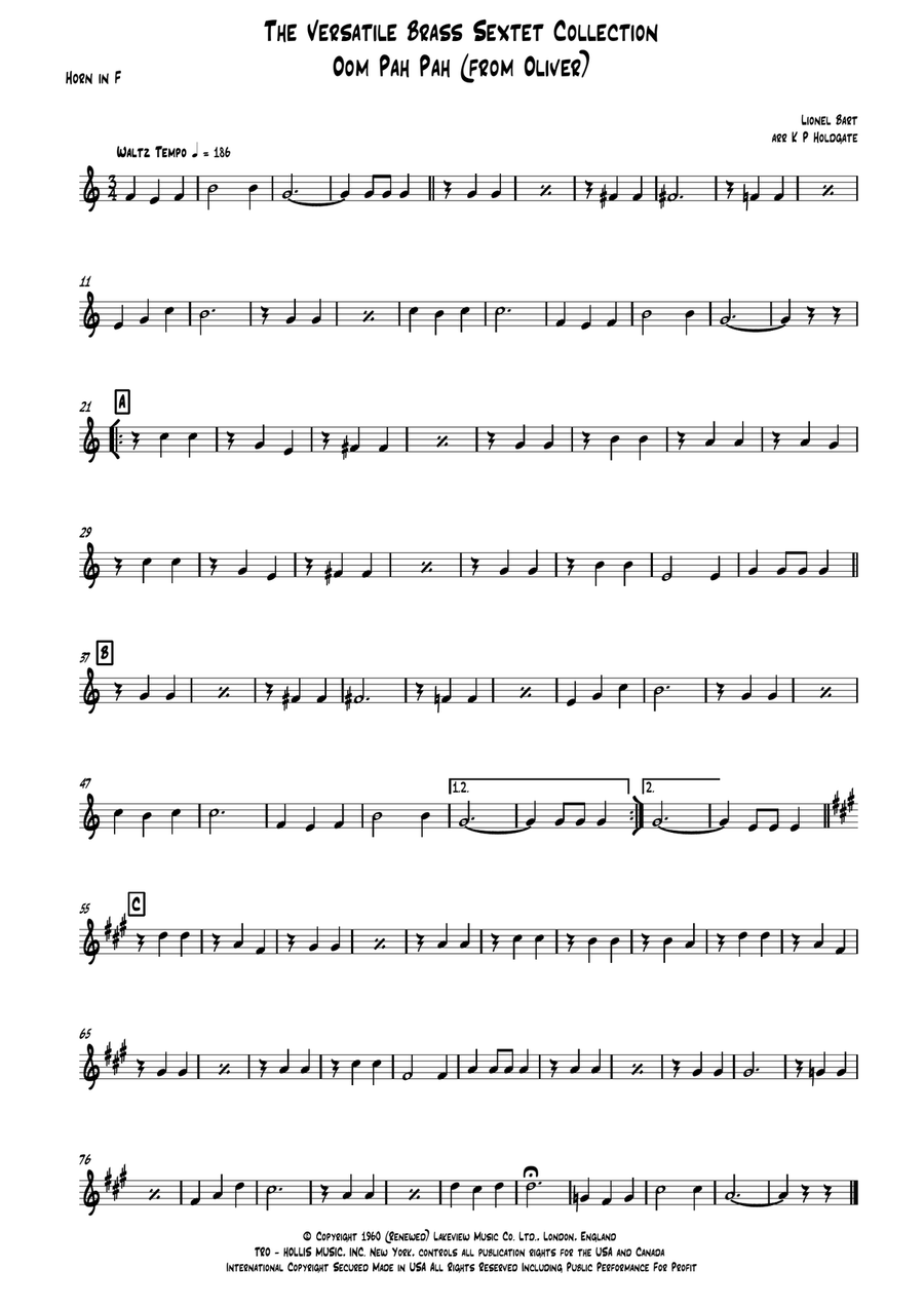 Oom-pah-pah Brass Ensemble scores gallery preview page 6