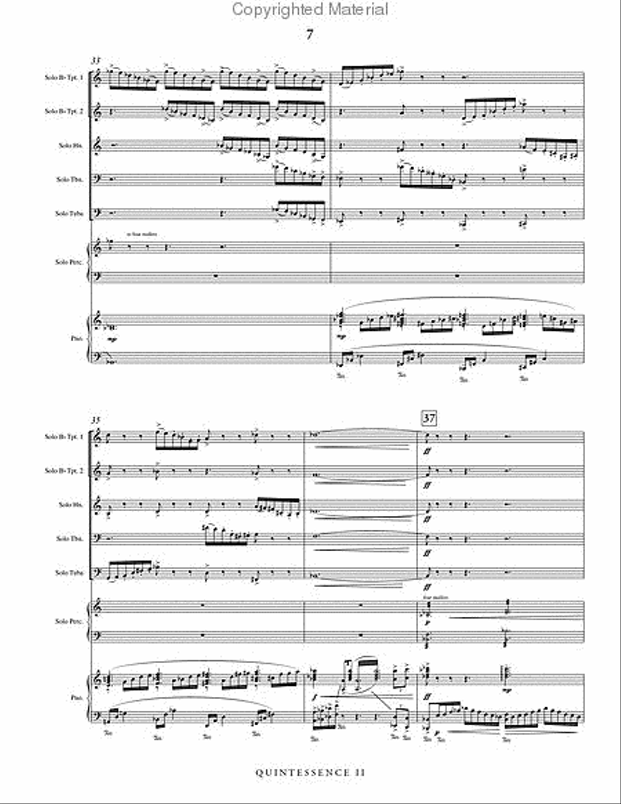 Quintessence II (piano reduction) Horn scores gallery preview page 8