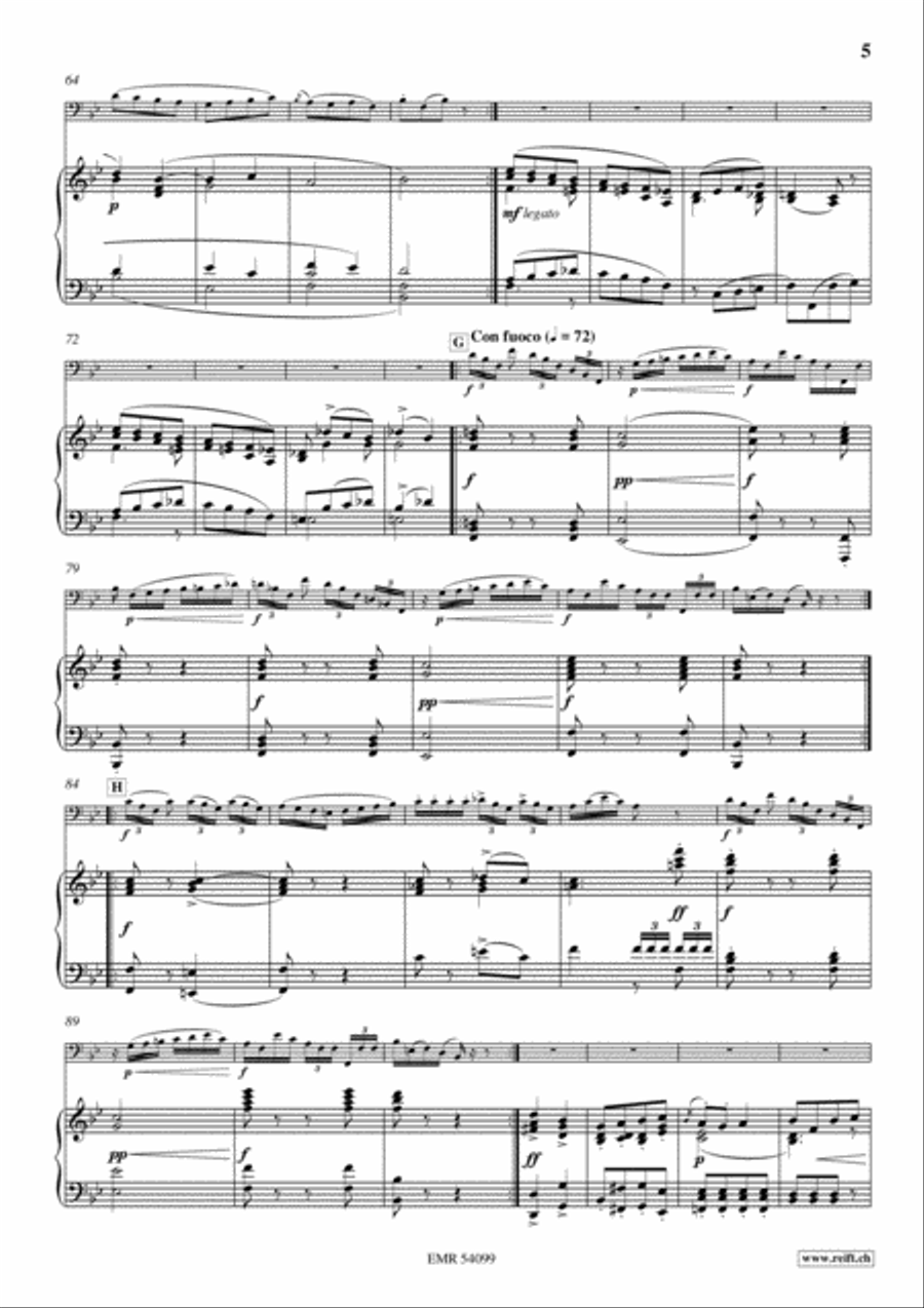 Concertino Bb Minor Piano Accompaniment scores gallery preview page 4