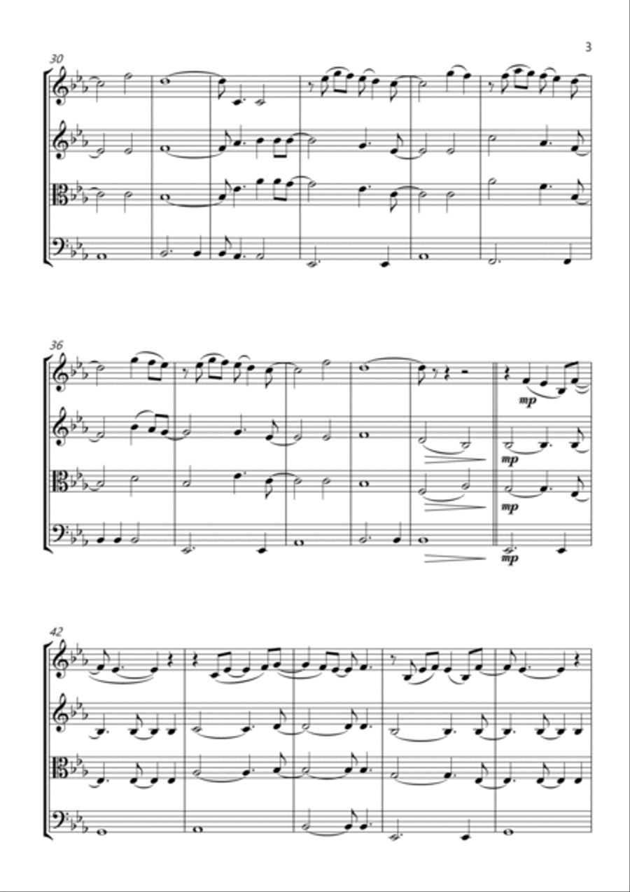 You're Still The One String Quartet scores gallery preview page 3