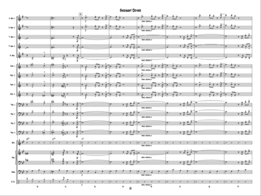 Backseat Driver Jazz Ensemble scores gallery preview page 13