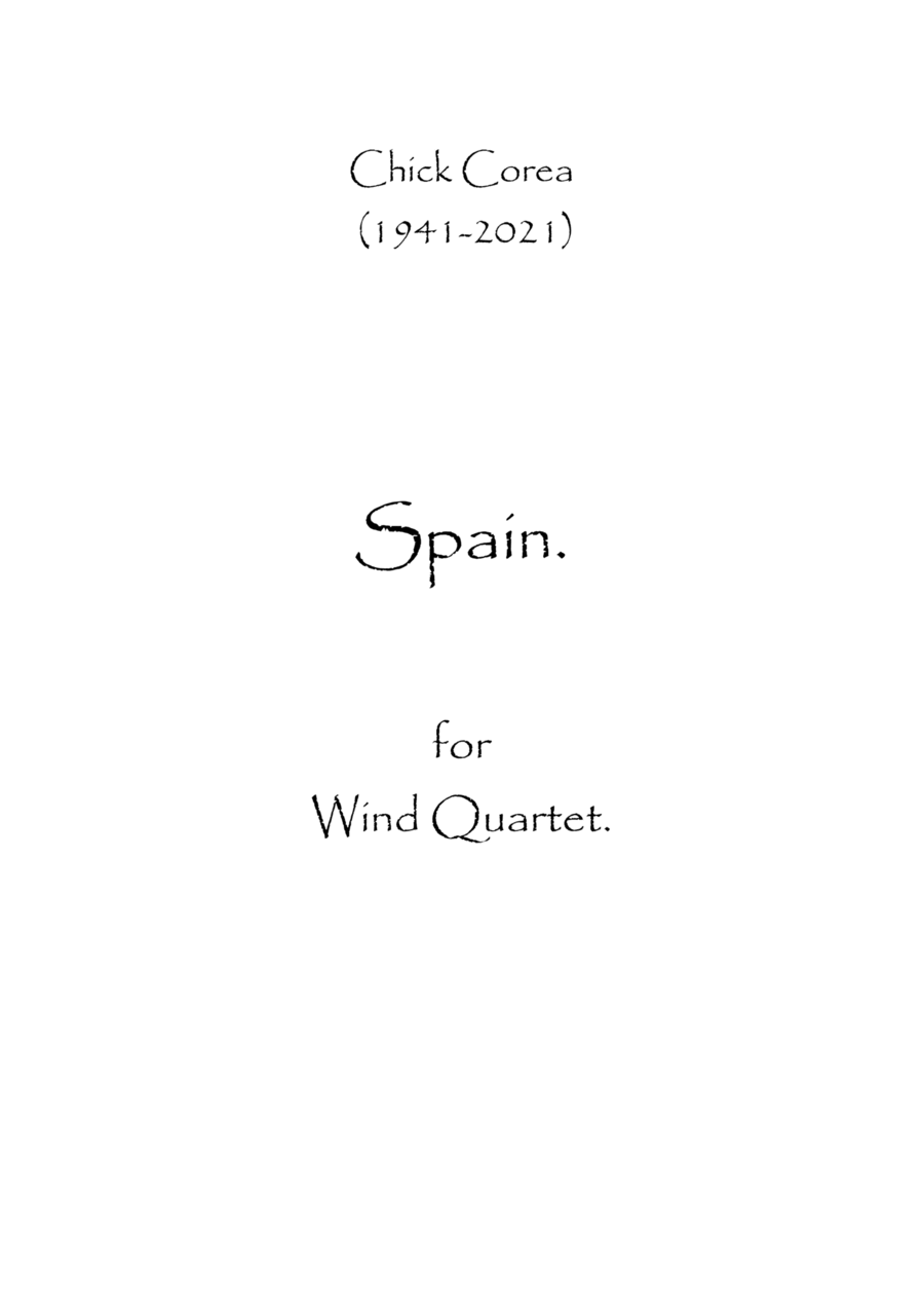 Spain Woodwind Quartet scores gallery preview page 1