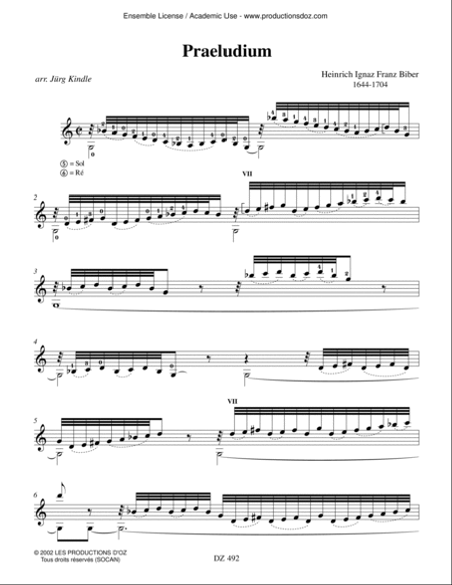 Praeludium, Passacaglia Praeludium, Passacaglia Classical Guitar scores gallery preview page 3