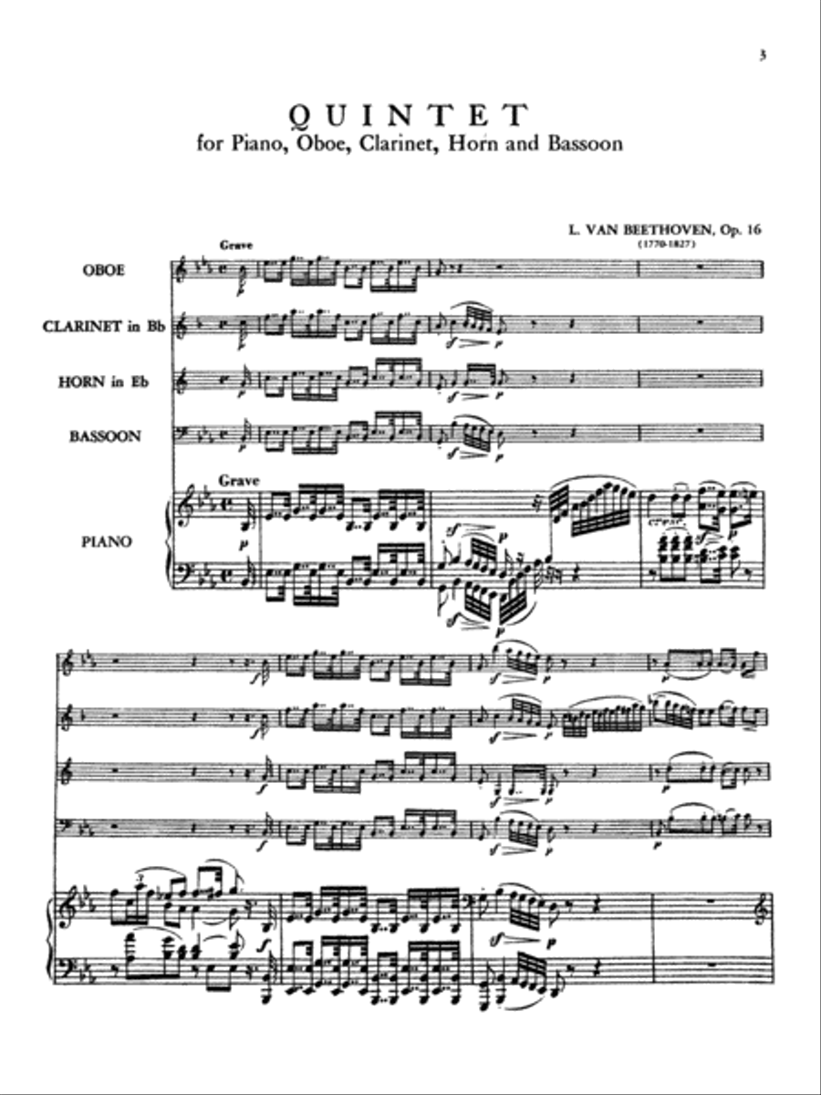 Quintet Op. 16 Small Ensemble scores gallery preview page 4