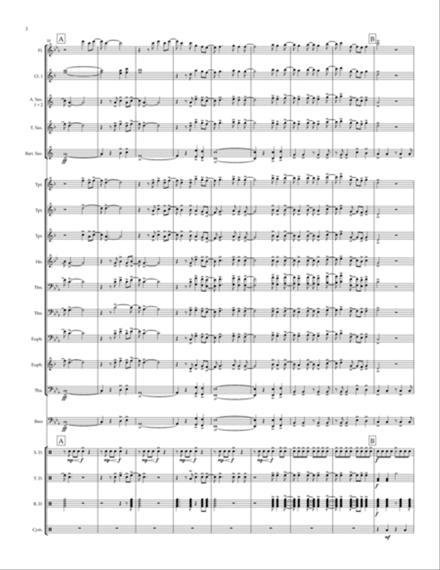 Not Afraid Marching Band scores gallery preview page 2