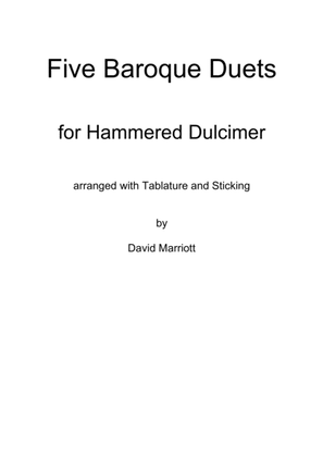 Five Baroque Duets for Hammered Dulcimer, with Tablature and Sticking