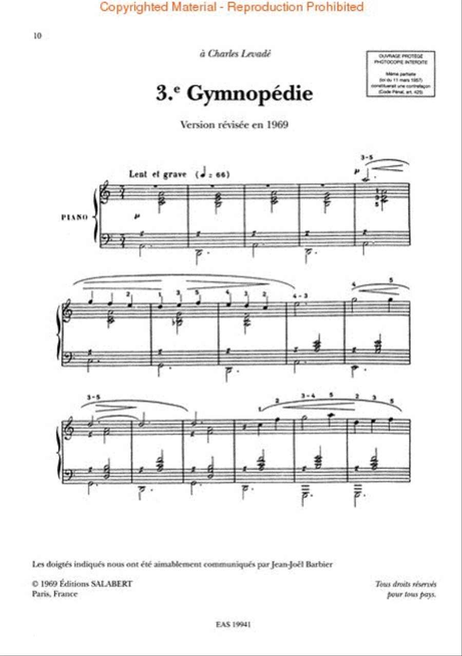 The Best of Erik Satie Piano Solo scores gallery preview page 4