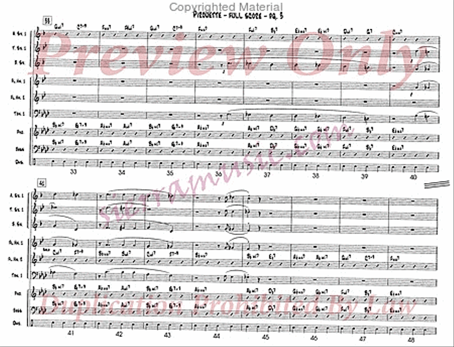Pirouette Jazz Ensemble scores gallery preview page 4