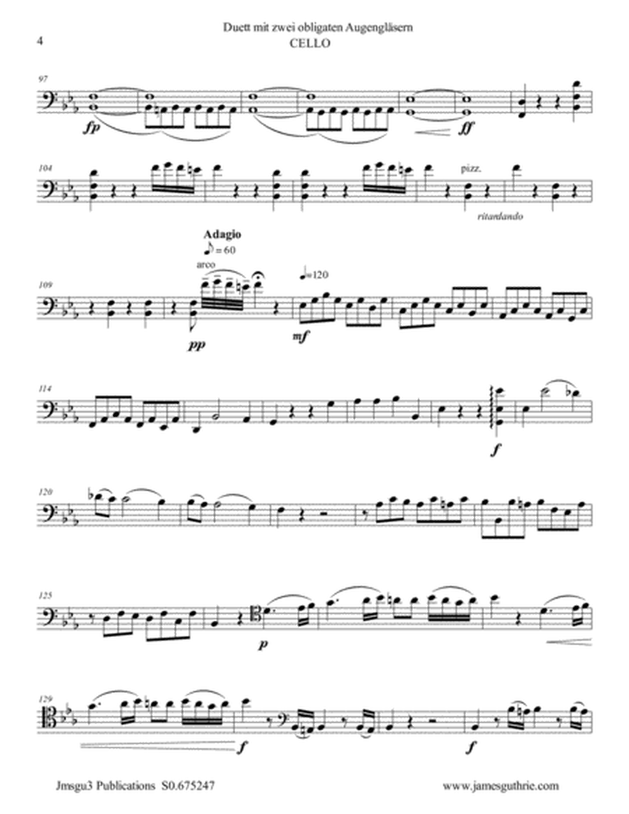 Beethoven: Duet WoO 32 for Alto Sax & Cello image number null