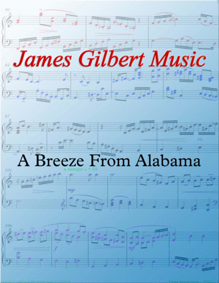 A Breeze From Alabama Piano Solo scores gallery preview page 1
