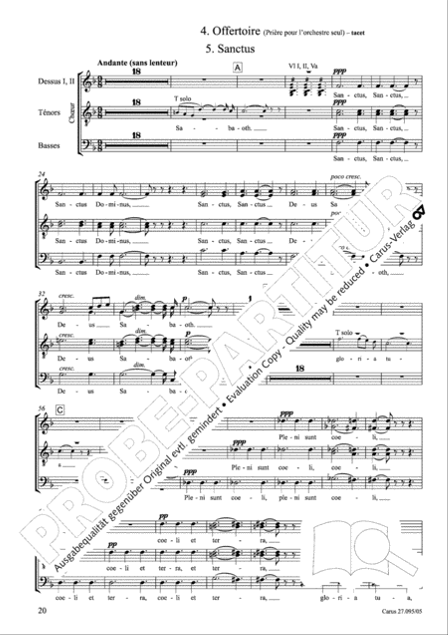 Messe solennelle de sainte Cecile Messe solennelle de sainte Cecile STB scores gallery preview page 21