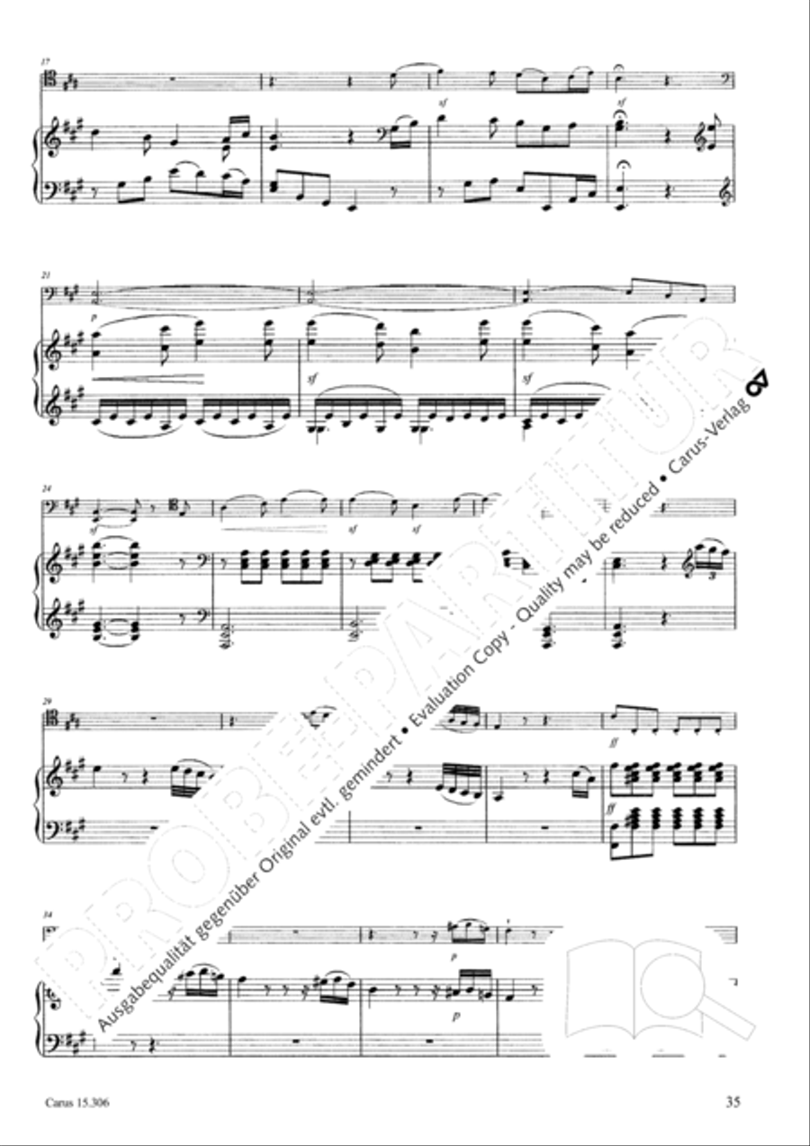 Grand Duo fur Violoncello und Klavier String Duet scores gallery preview page 36