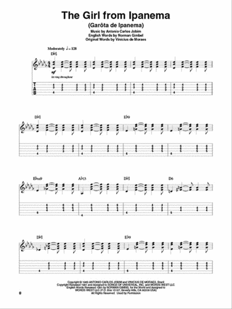 Latin Guitar Tablature scores gallery preview page 4