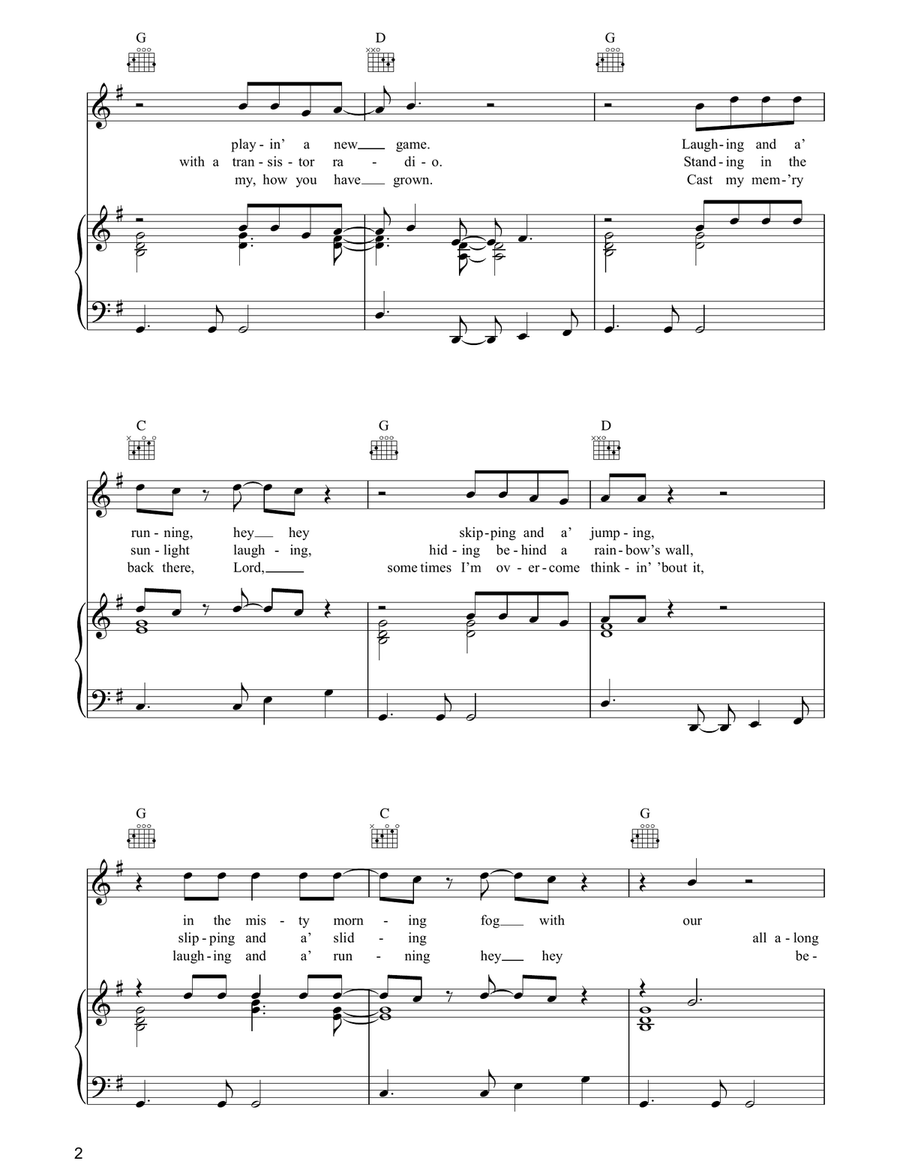 Brown Eyed Girl Brown Eyed Girl Acoustic Guitar scores gallery preview page 2