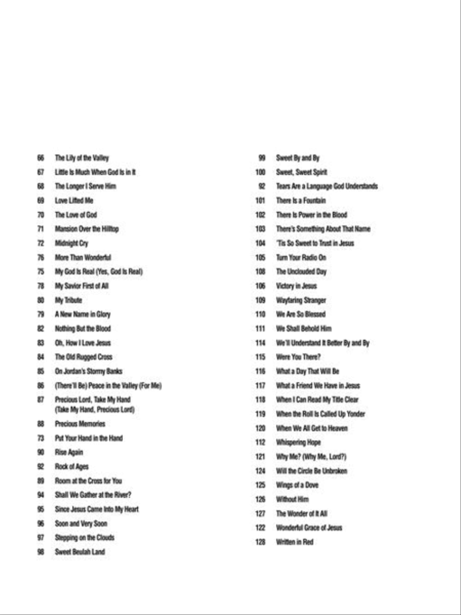 The Gospel Songs Book Easy Guitar scores gallery preview page 4