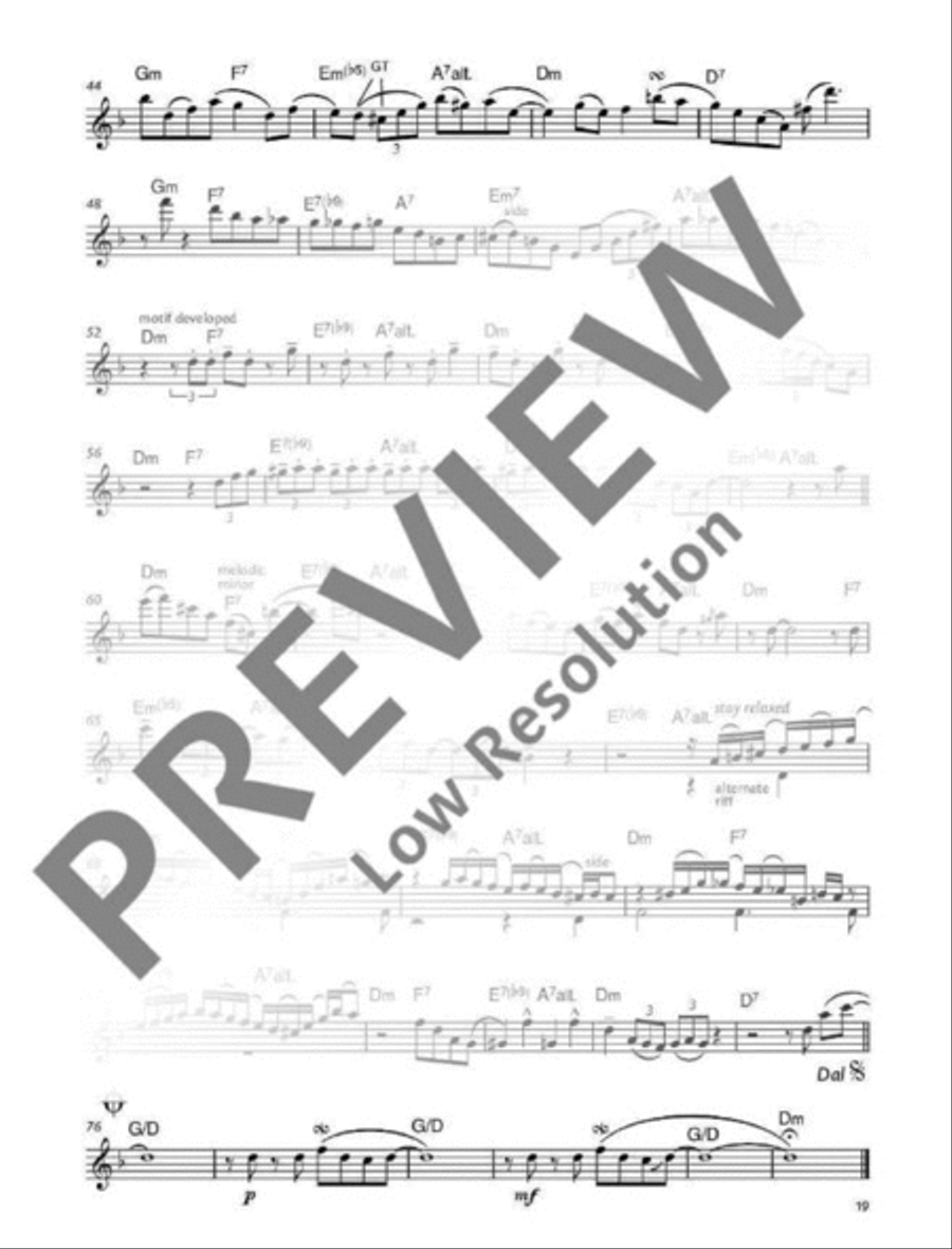 The Essence of Bebop Alto Saxophone Alto Saxophone scores gallery preview page 14
