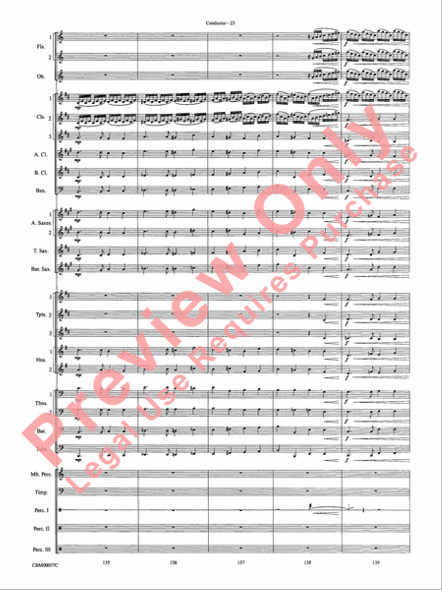 The Perfect Storm (from the Warner Bros. Motion Picture) Concert Band scores gallery preview page 26