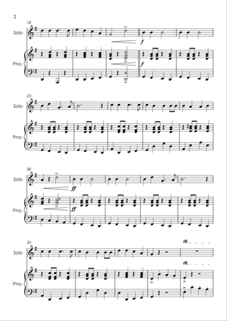 6 Christmas Violin Solos for Fun - with FREE BACKING TRACKS and piano accompaniment to play along wi Violin Solo scores gallery preview page 6