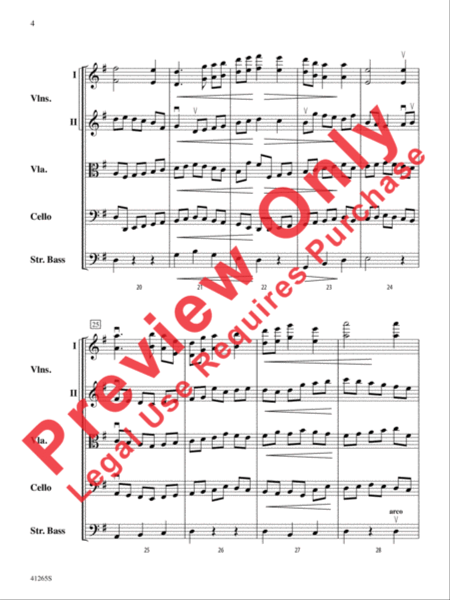 Country Song String Orchestra scores gallery preview page 5