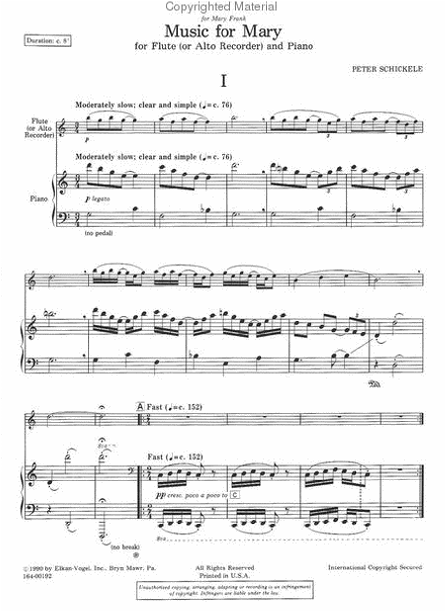 Music For Mary Chamber Music scores gallery preview page 2