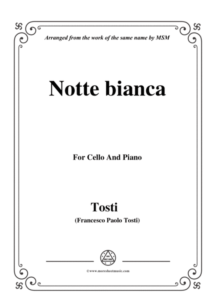 Tosti-Notte bianca, for Cello and Piano image number null