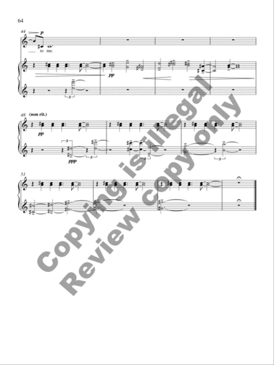 Collected Songs for Soprano and Piano Soprano Voice scores gallery preview page 55