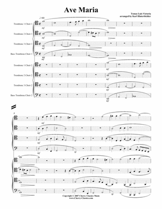 Ave Maria for 8-part Trombone Ensemble