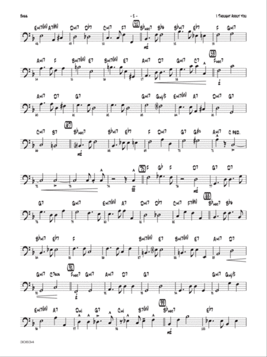 I Thought About You: String Bass Jazz Ensemble scores gallery preview page 2