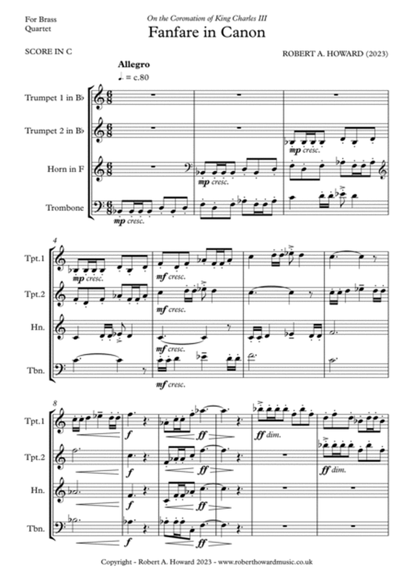 Fanfare in Canon - Score Only image number null