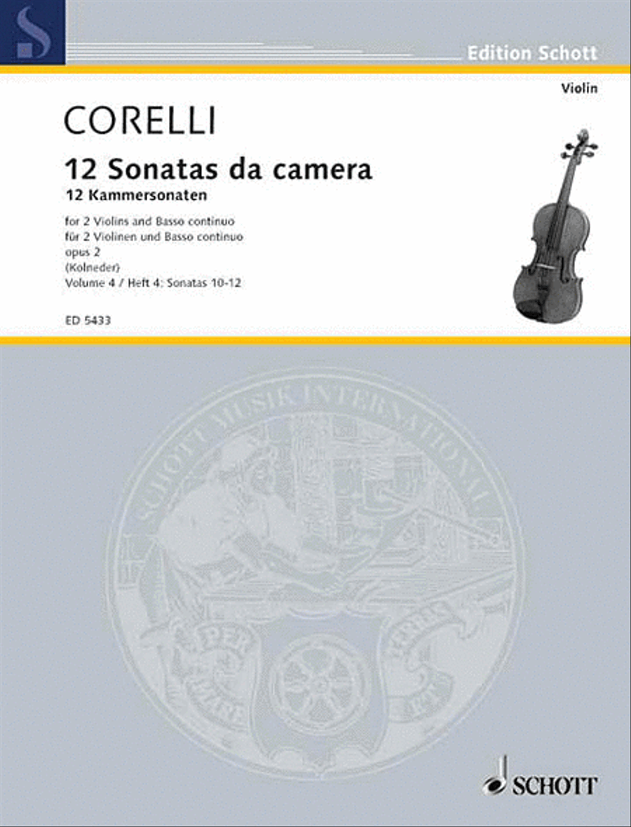 12 Trio Sonatas Op. 2, Nos. 4-6 String Trio scores gallery preview page 1