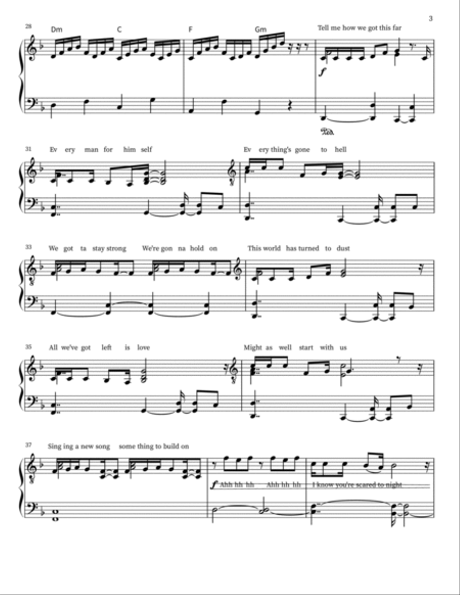 Ghosttown Ghosttown Piano scores gallery preview page 3