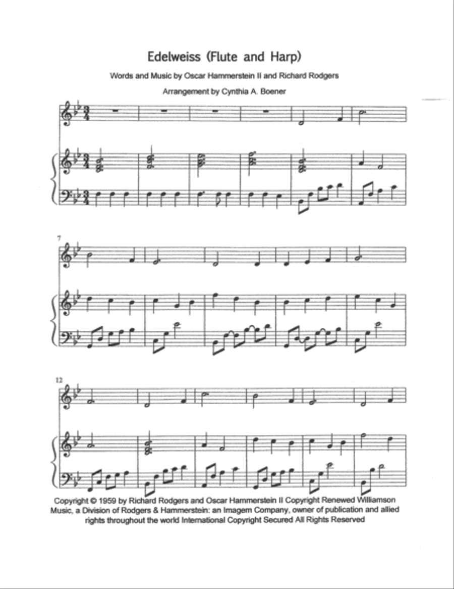 Edelweiss Flute scores gallery preview page 2