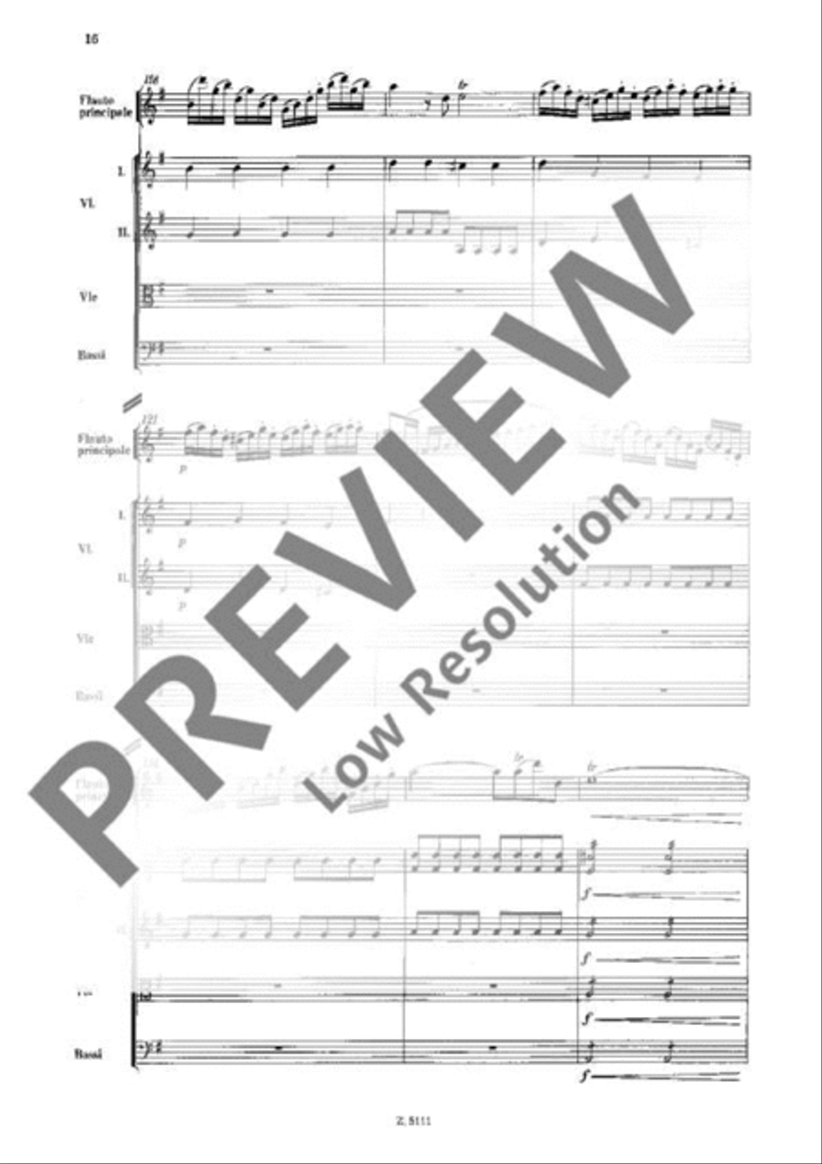 Concerto No. 4 G major Orchestra scores gallery preview page 16