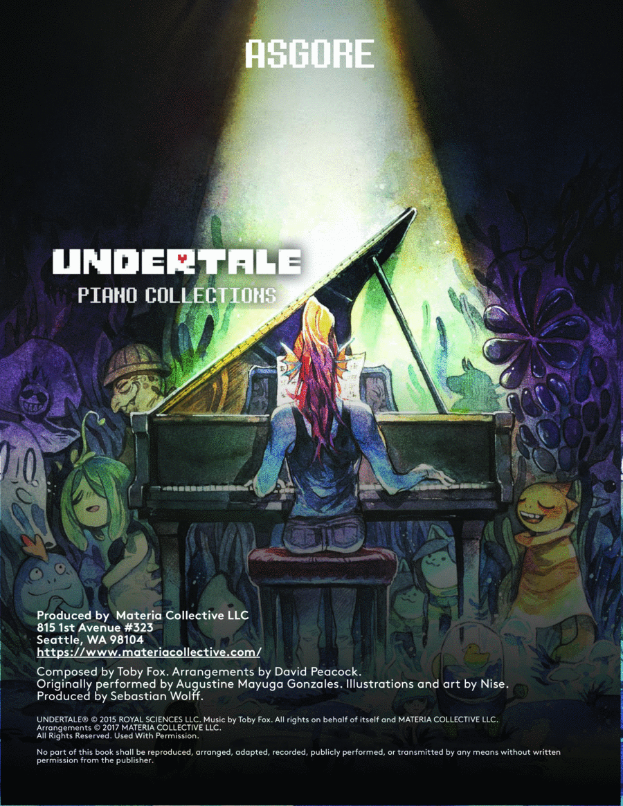 Asgore (Undertale Piano Collections) Piano Solo scores gallery preview page 1