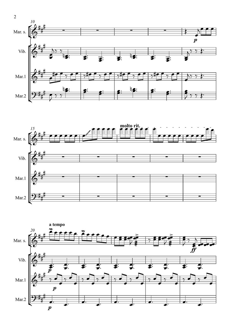 Zapateado by Pablo Sarasate for Percussion ensemble Percussion Ensemble scores gallery preview page 4