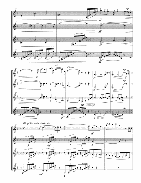 Nocturne from "Carmen Suite No. 2" for Clarinet Quartet image number null